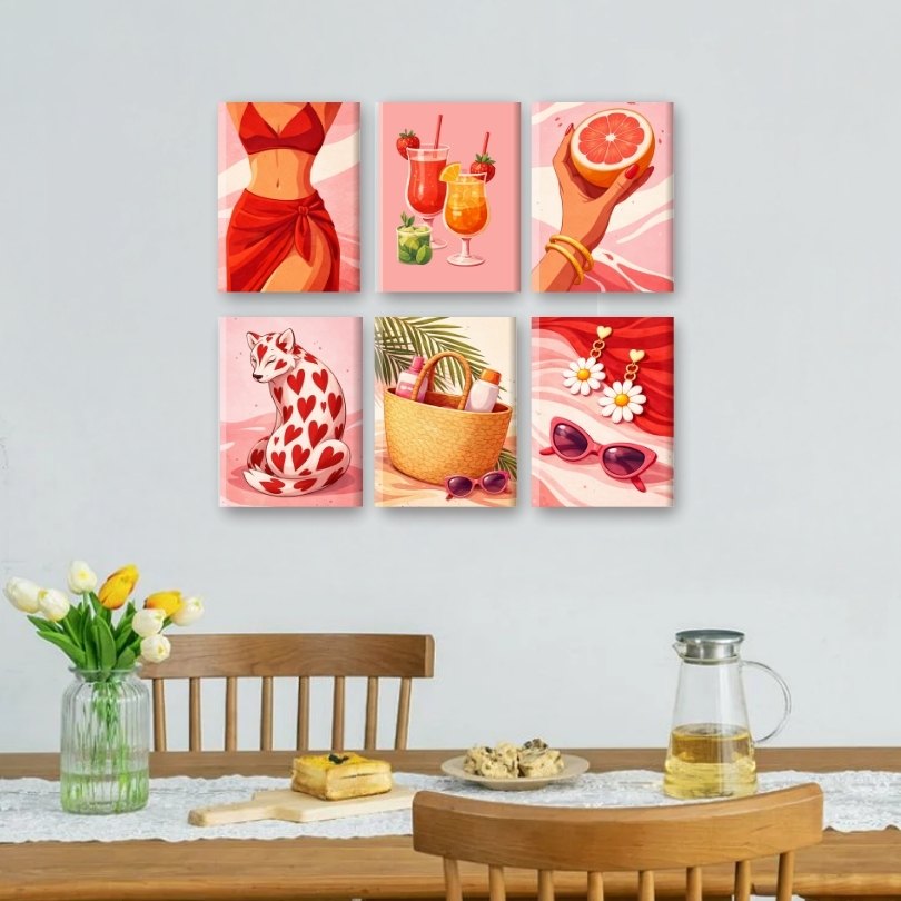 Summer Vibes & Heart Hues | Paint by Number - Detail 2