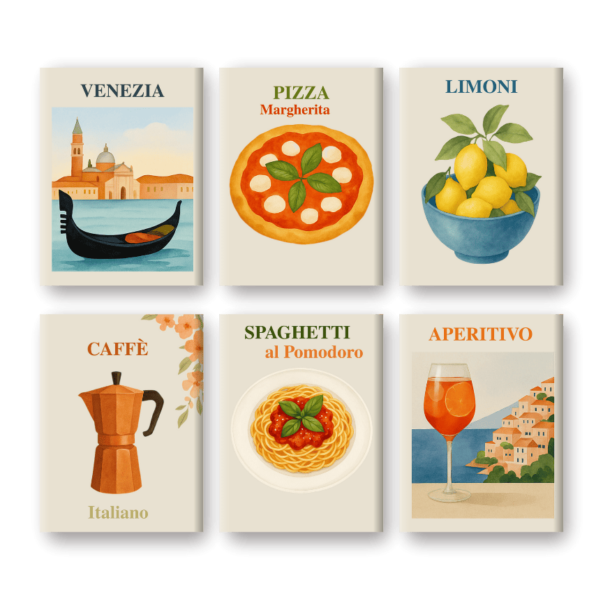 Italian Summer Bliss Mini Collection - Paint by Numbers Kit