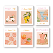 Italian Vibes: Mini Painting Set - Paint by Numbers Kit