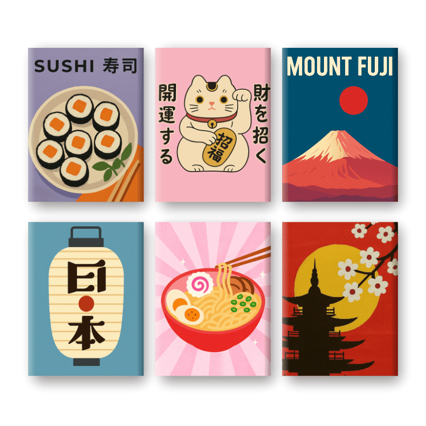 Japan Dreams | Mini Mount Fuji Set - Paint by Numbers Kit