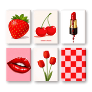 Red Elegance | Mini Art Collection - Paint by Numbers Kit