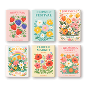 Florals in Bloom Mini Set - Paint by Numbers Kit