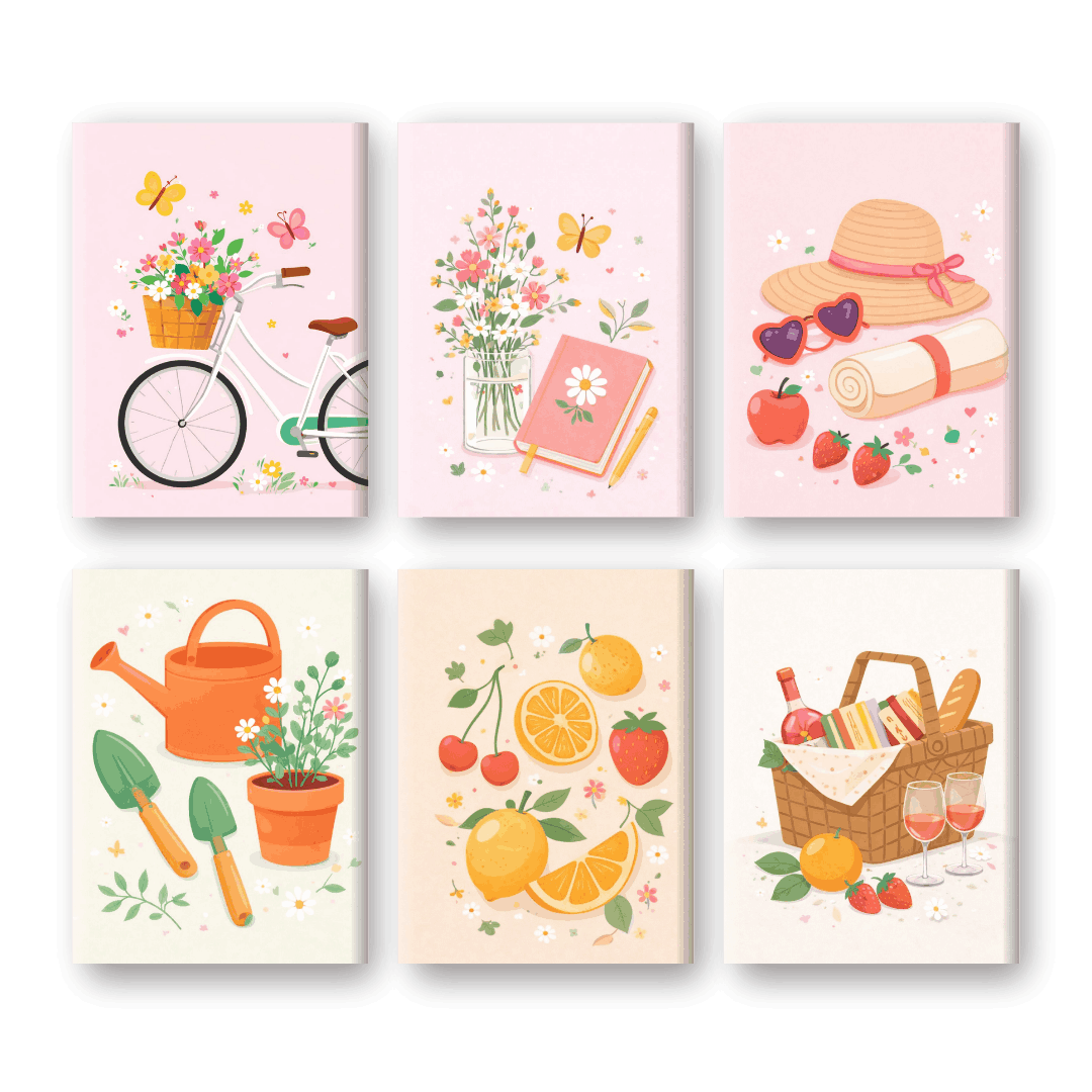 6 Mini Paintings - Spring Awakening - Paint by Numbers Kit