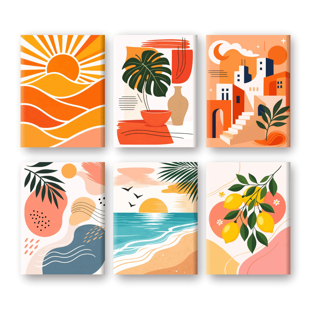 Mediterranean Sunset Serenity - Paint by Numbers Kit