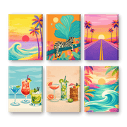 Tropical Colors & Coastal Charm - Paint by Numbers Kit