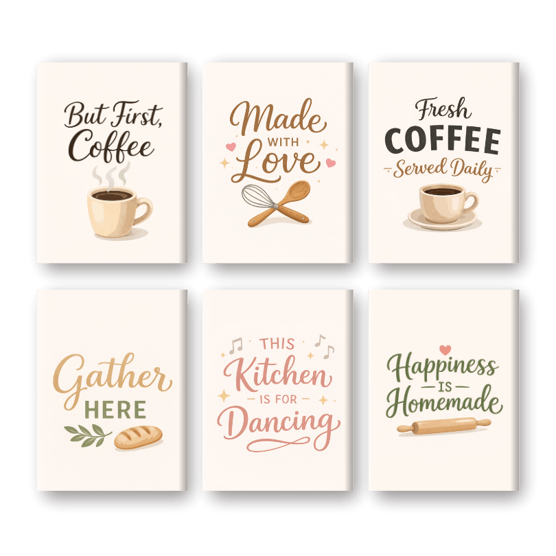 Kitchen Quotes & Inspiration - Paint by Numbers Kit