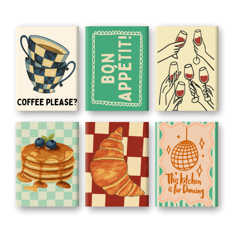 Kitchen Delights | Mini Paintings Set - Paint by Numbers Kit