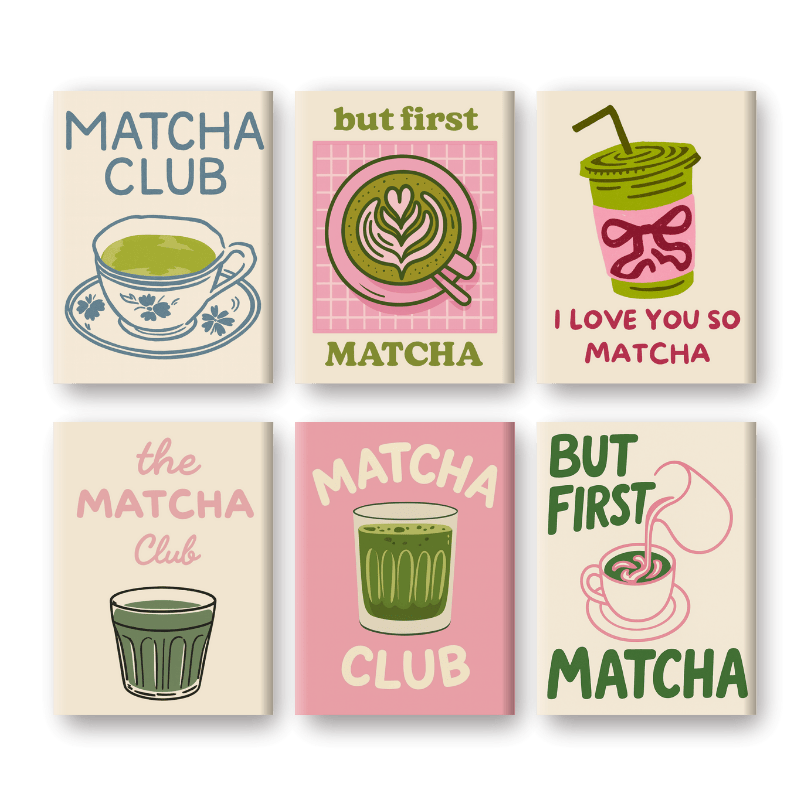 Matcha Calm: Mini Painting Collection - Paint by Numbers Kit