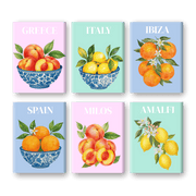 6 Mini Mediterranean Delights - Paint by Numbers Kit