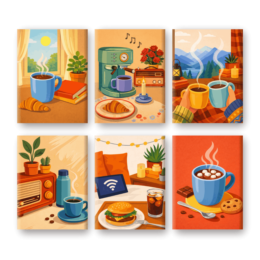 Morning Brew Mini Masterpieces - Paint by Numbers Kit