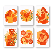 Motherhood & Blossoms Mini Set - Paint by Numbers Kit