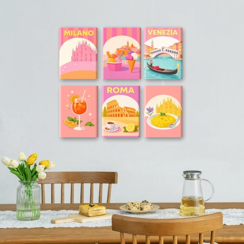 Pastel Italy Mini Masterpieces | Paint by Number - Detail 2