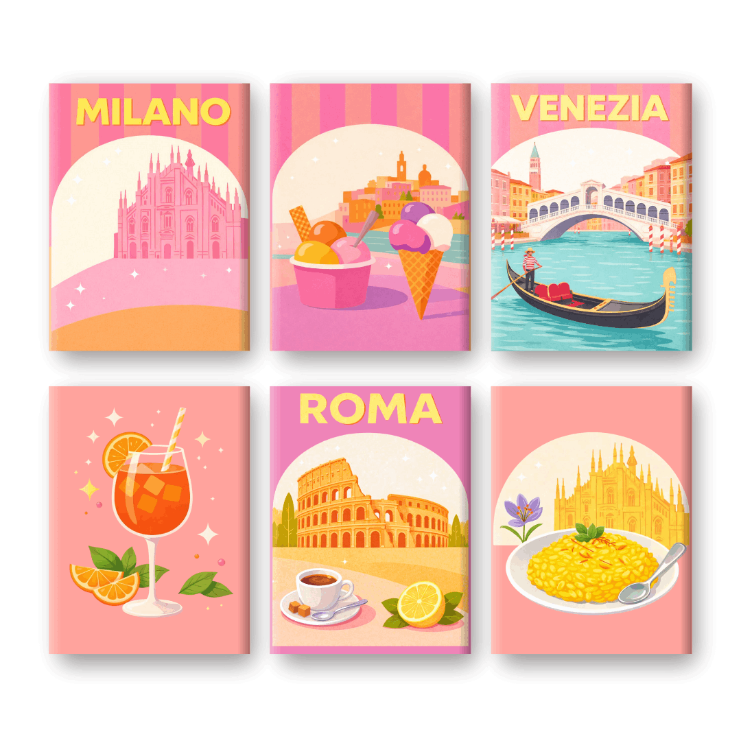 Pastel Italy Mini Masterpieces | Paint by Number - Paint by Numbers Kit