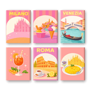 Pastel Italy Mini Masterpieces | Paint by Number - Paint by Numbers Kit