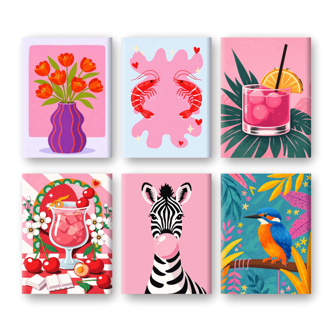 Vibrant Pastel Art Set - Paint by Numbers Kit