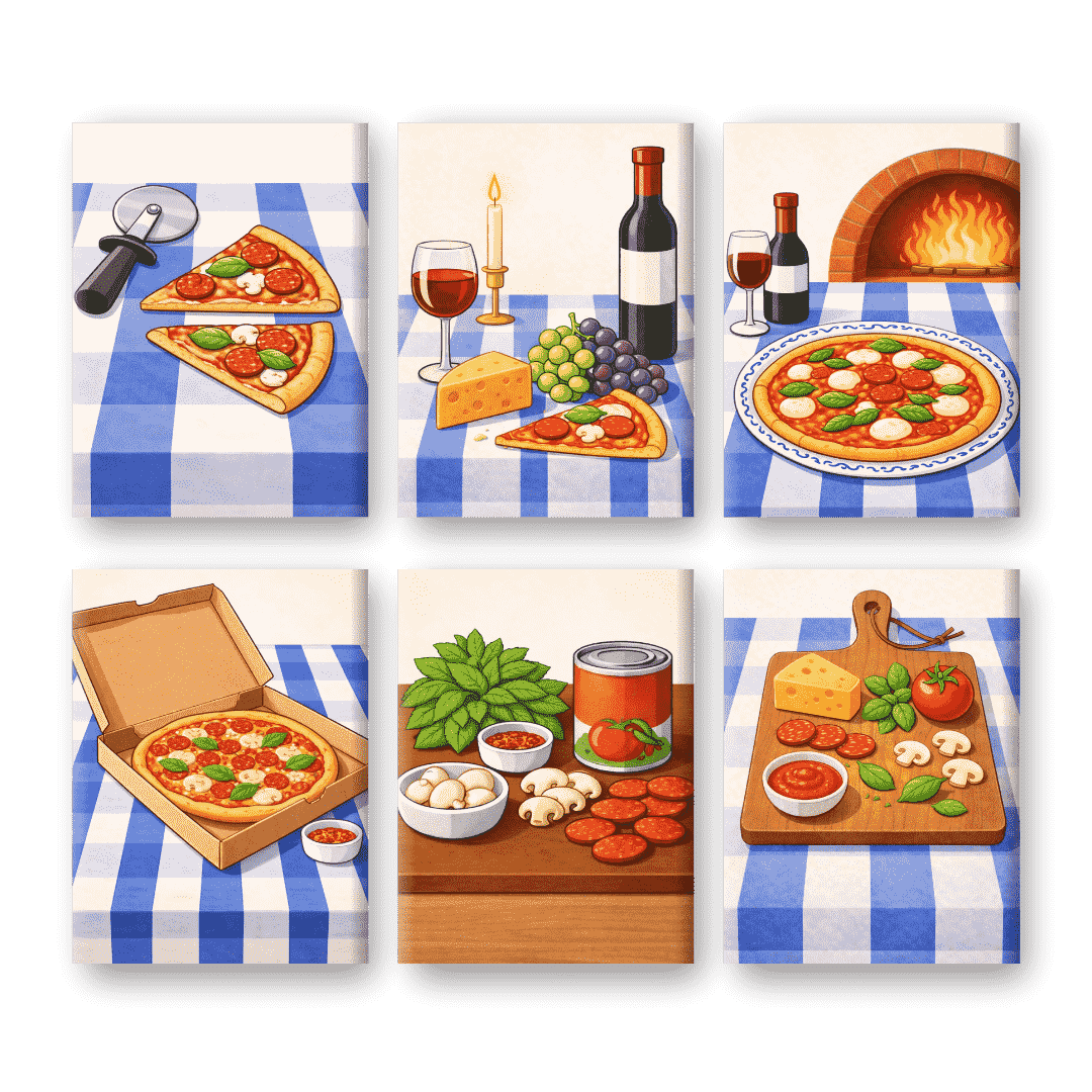 Cheesy Delight Mini Set - Paint by Numbers Kit