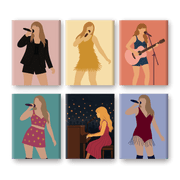 Pop Star Guitar Mini Paintings - Paint by Numbers Kit