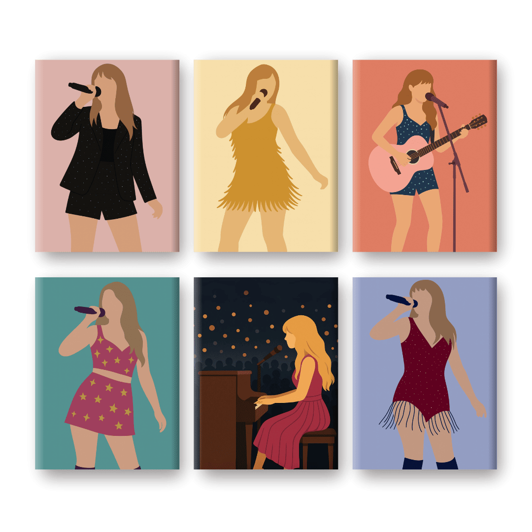 Pop Star Guitar Mini Paintings - Paint by Numbers Kit