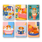 Puppy Morning Routine - Paint by Numbers Kit