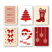 Red & Joyful Christmas - Paint by Numbers Kit