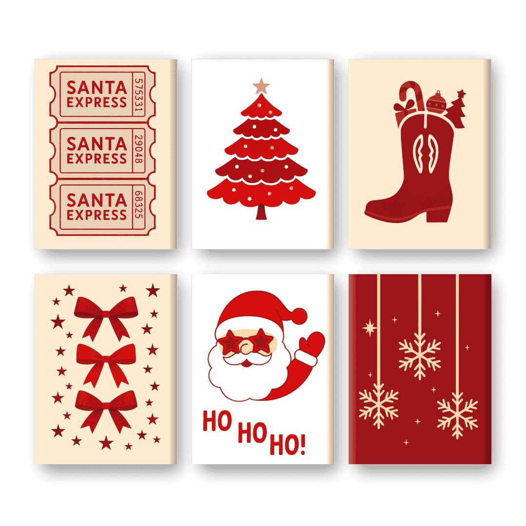 Red & Joyful Christmas - Paint by Numbers Kit
