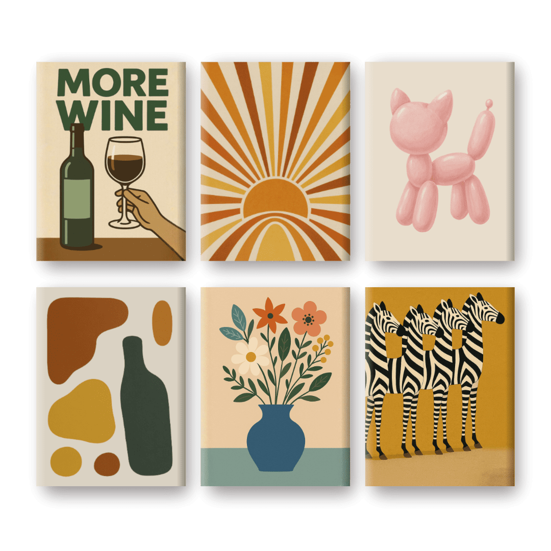 Retro Charm & Nature - Paint by Numbers Kit