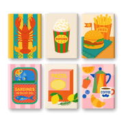 Retro Foodie Mini Collection - Paint by Numbers Kit