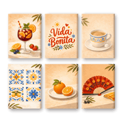 Spanish Vida Bonita Mini Collection - Paint by Numbers Kit