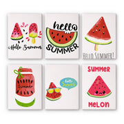 Summer Refresh | 6 Mini Watermelon Set - Paint by Numbers Kit