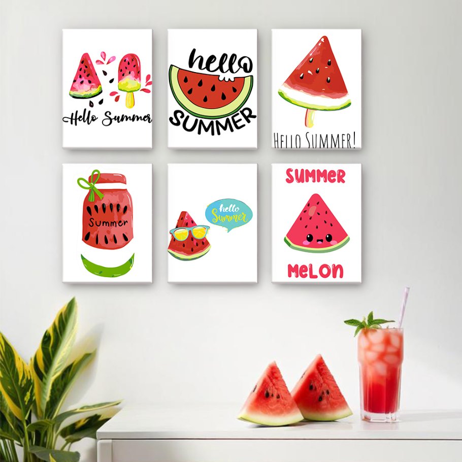 Summer Refresh | 6 Mini Watermelon Set - Detail 2