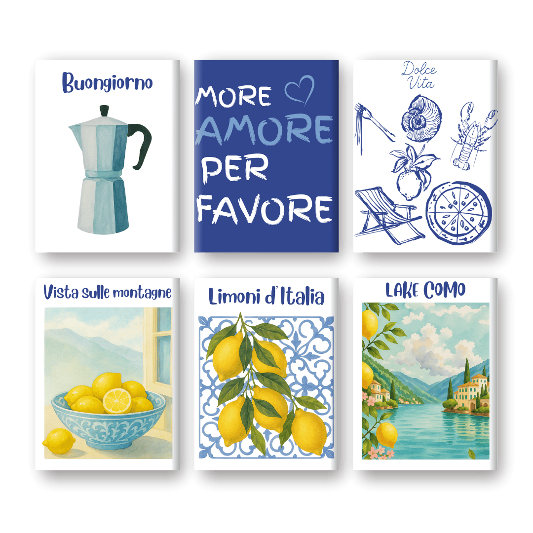 Italian Summer Vibes Mini Paintings - Paint by Numbers Kit