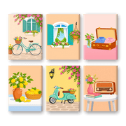6 Mini Italian Sunshine - Paint by Numbers Kit