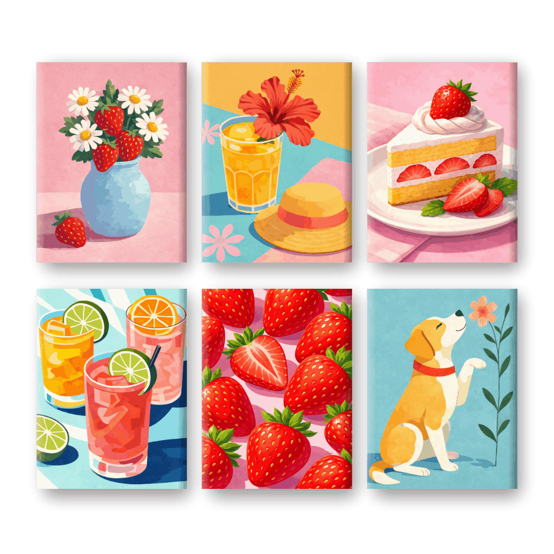 Summer Delight Mini Set - Paint by Numbers Kit