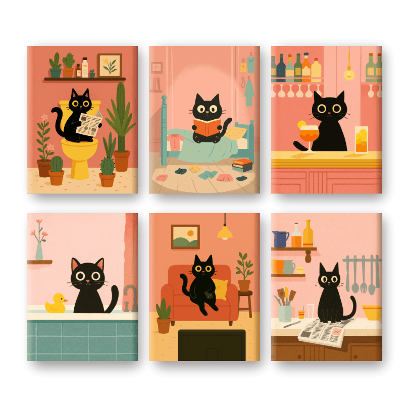 Mystic Black Cat Series - Paint by Numbers Kit