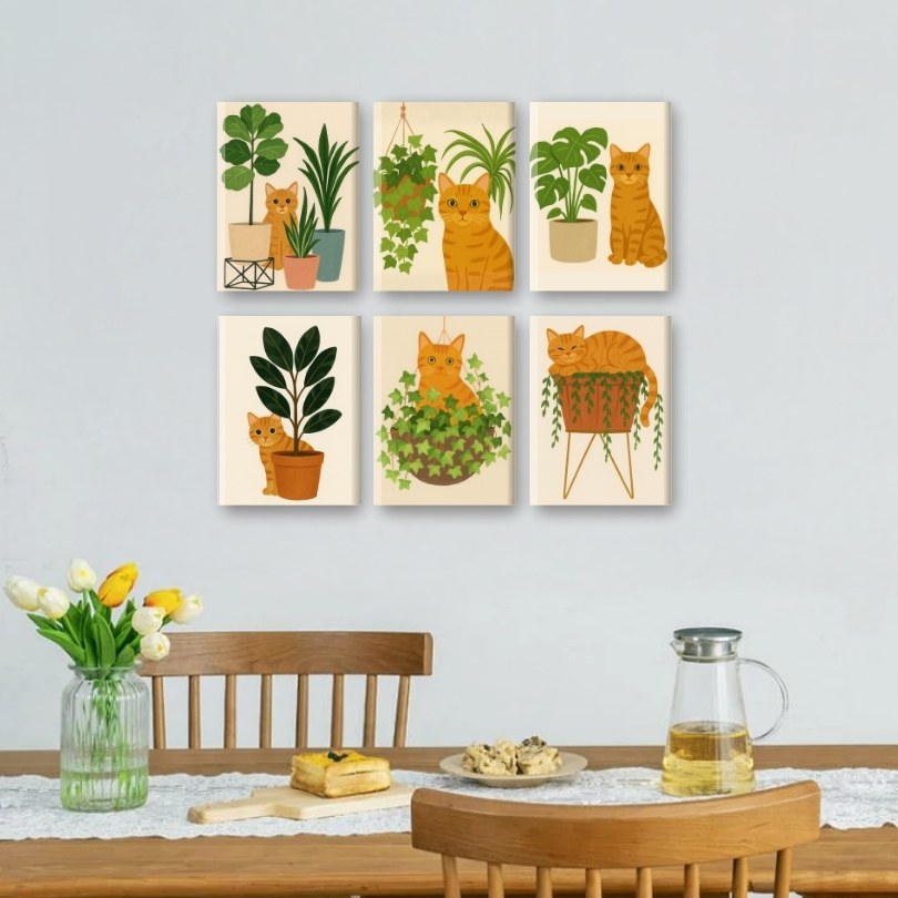Playful Orange Cat Mini Set - Detail 2