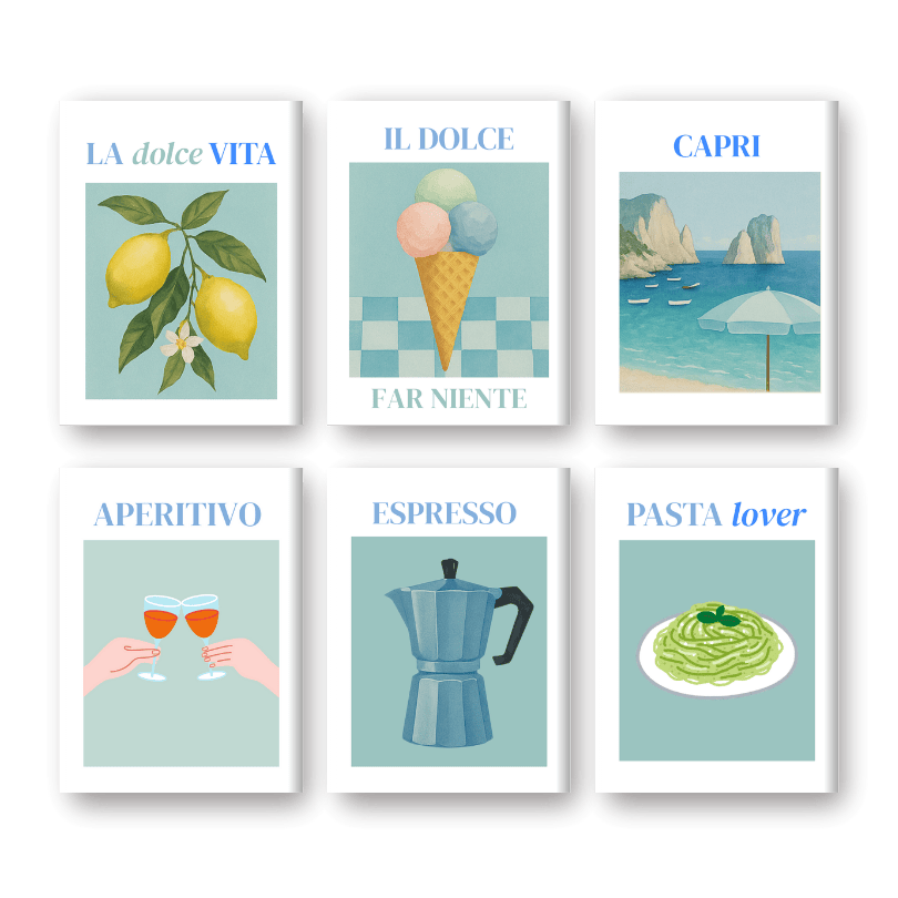 Taste of Italy: Mini Art Collection - Paint by Numbers Kit