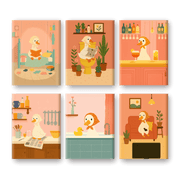 Gentle Geese Set - Paint by Numbers Kit