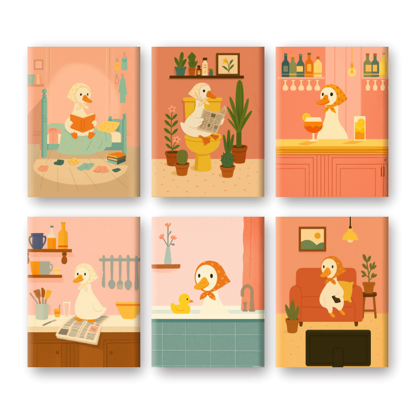 Gentle Geese Set - Paint by Numbers Kit