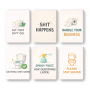 Whimsical Toilet Quotes - Paint by Numbers Kit