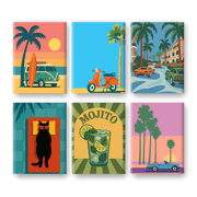Tropical Retro: Island Vibes Set - Paint by Numbers Kit
