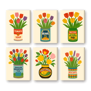 Colorful Tulips in Cans - Paint by Numbers Kit