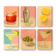 Elegant Cocktail Moments Set - Paint by Numbers Kit
