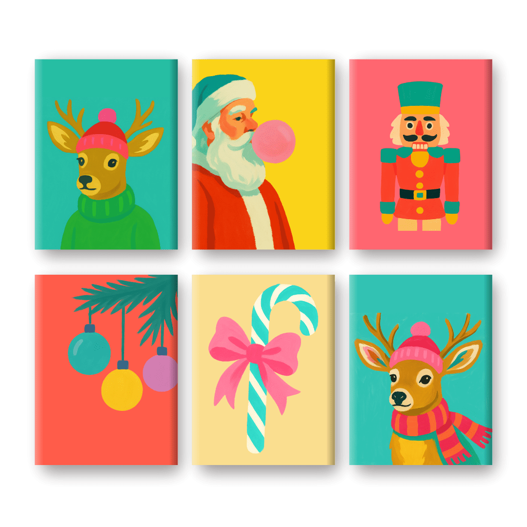 Vivid Holiday Cheer Set - Paint by Numbers Kit