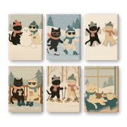 Winter Paws: Cats on Ice - Paint by Numbers Kit