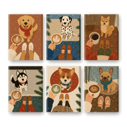 Winter Coffee & Paws Mini Set - Paint by Numbers Kit
