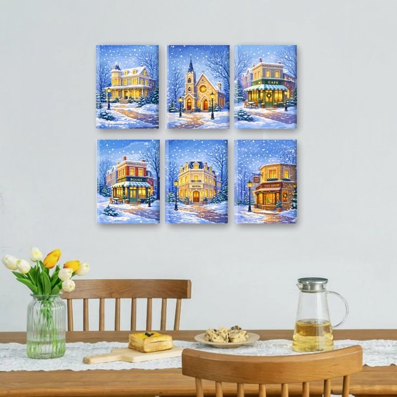 Winter Streets & Cozy Corners | Paint by Number - Detail 2