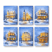 Winter Streets & Cozy Corners | Paint by Number - Paint by Numbers Kit