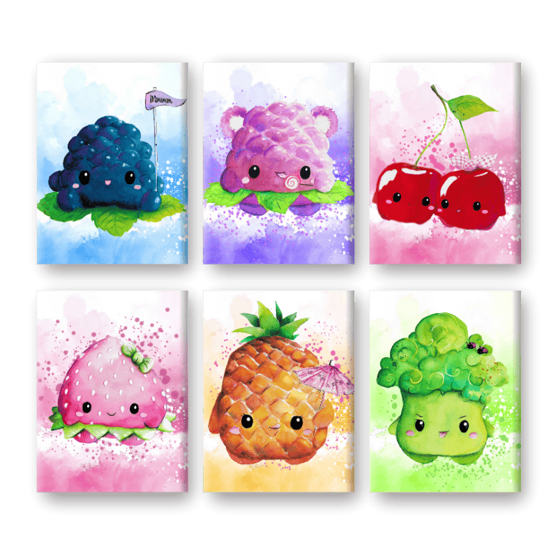 Kawaii Food Fun Mini Set - Paint by Numbers Kit
