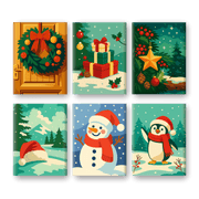Cozy Christmas Mini Masterpieces - Paint by Numbers Kit