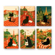 Wanderlust Cat Adventures - Paint by Numbers Kit